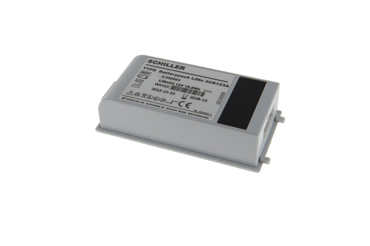 Alkuperäinen litiumparisto 1400mAh Schiller Easyport Plus -defibrillaattoriin (114762)