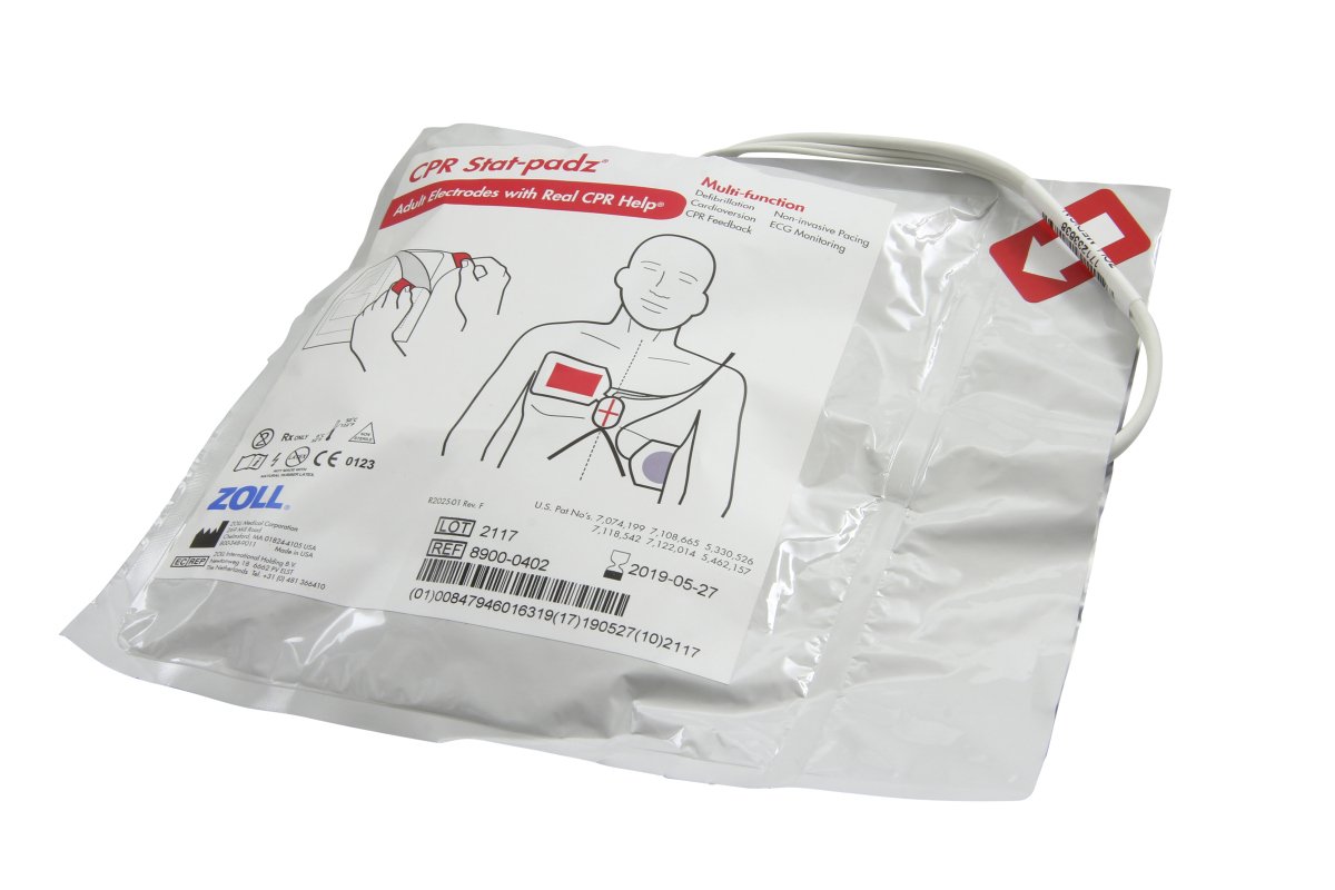 Oriģinālie defibrilācijas elektrodi pieaugušajiem Zoll AED Plus, AED Pro un M-sērija ierīcēm