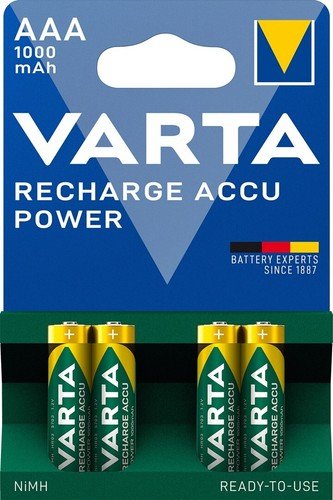 Varta AAA / HR03 1000mAh аккумулятор 4шт