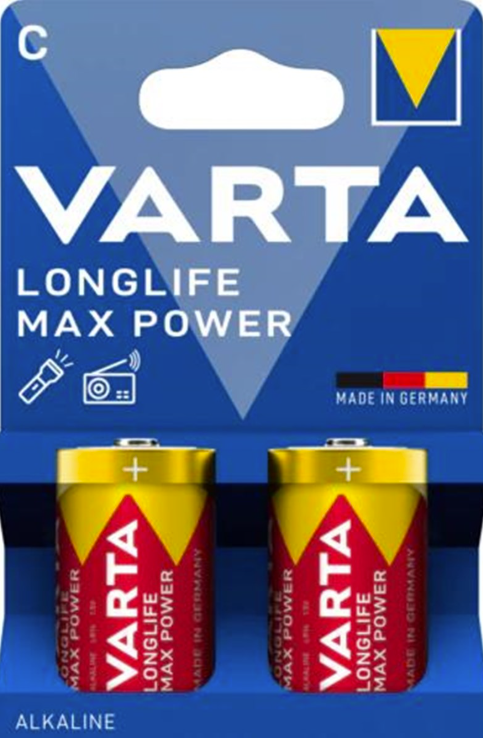 Varta LongLife Max Power C/LR14 patarei 2-pakk