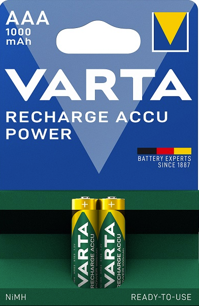 Varta AAA/HR03 1000mAh аккумулятор 2шт