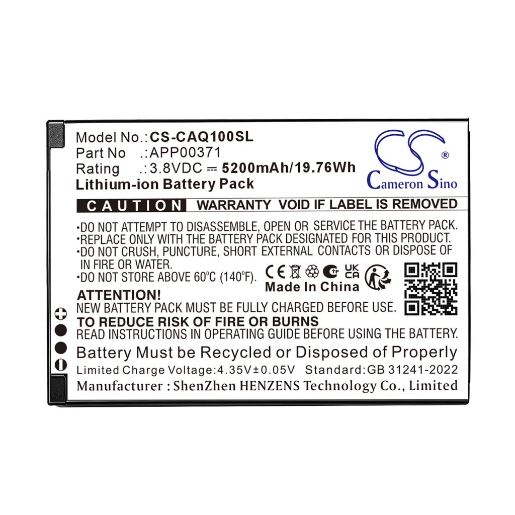 CAT Q10 5G 3.8V 5200mAh / 19.76Wh mobile hotspot battery