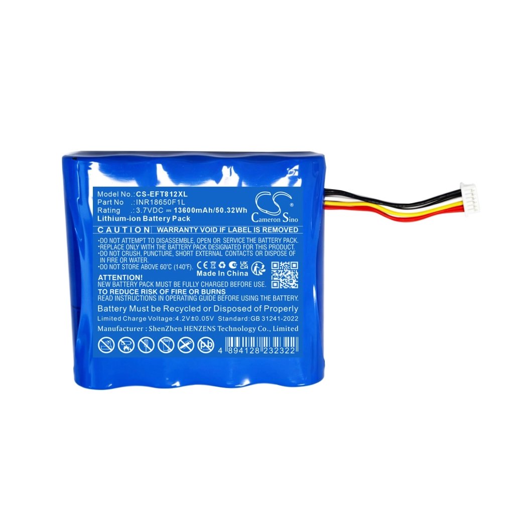 Eufy T81241W1 3.7V 13600mAh / 50.32Wh security camera battery