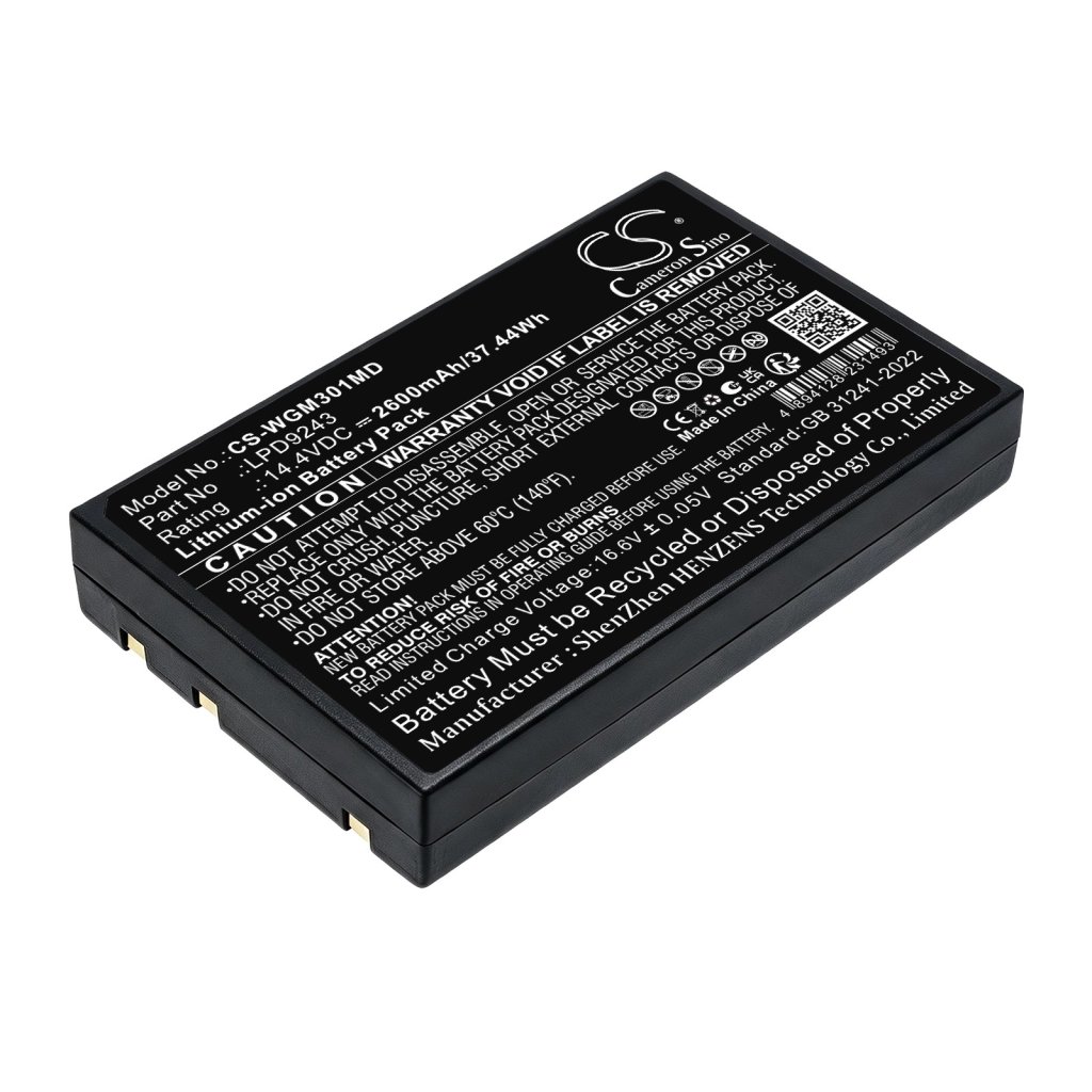 WEGO WGM-3012 14.4V 2600mAh / 37.44Wh medical device battery