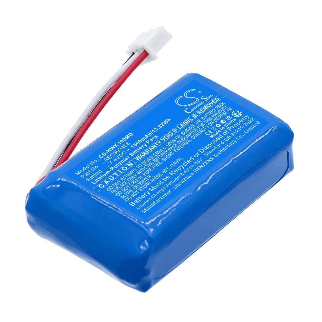 hawkmed Infusion Pump HK-100 7.4V 1800mAh / 13.32Wh medical device battery