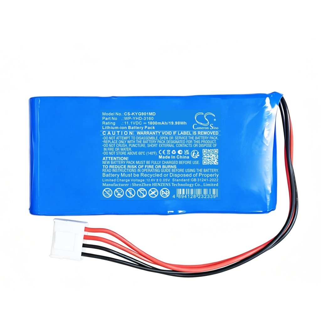 KADEY YASEN ECG-901 11.1V 1800mAh / 19.98Wh medical device battery