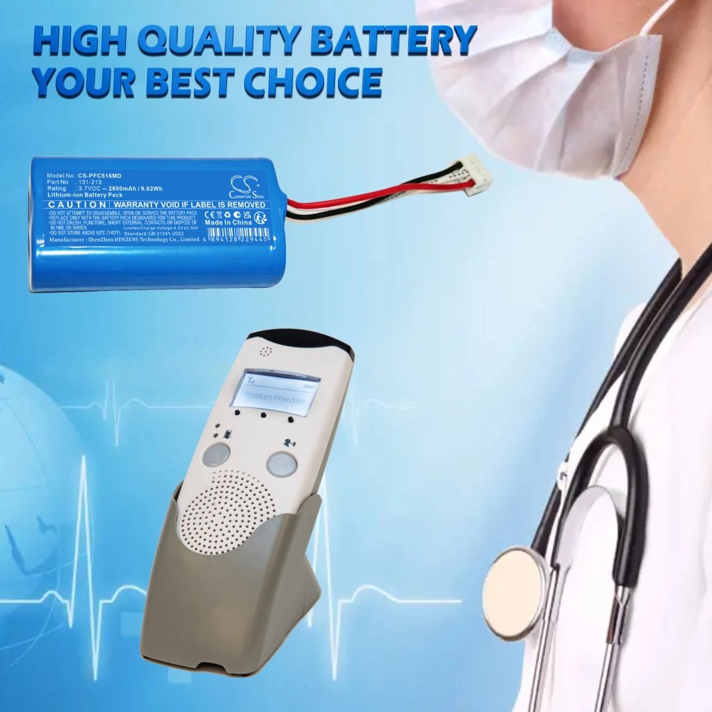 Possum Freedom HC516B 3.7V 2600mAh / 9.62Wh medical device battery