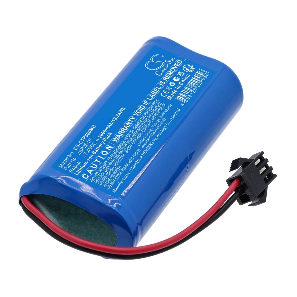 CONTEC TP500 Infrared Thermometer 7.4V 2600mAh / 19.24Wh medical device battery