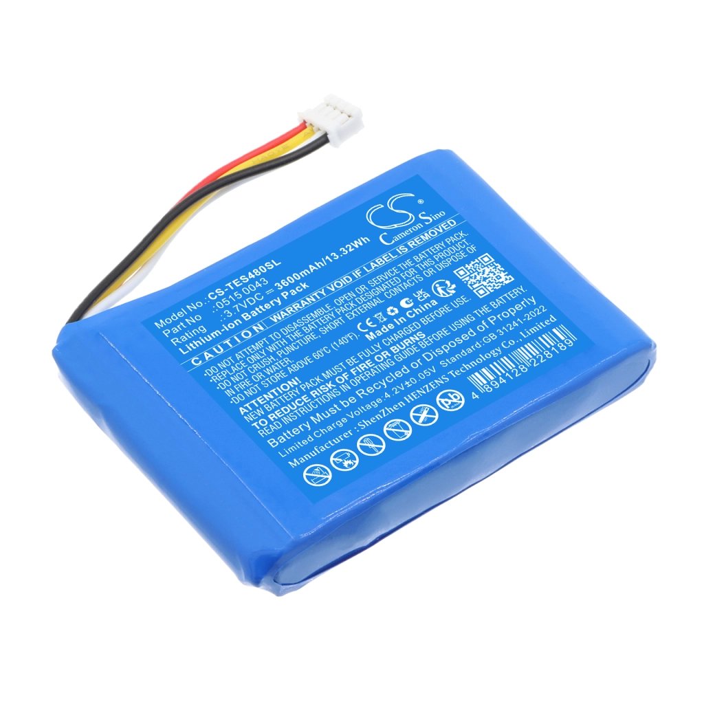 Testo 480 3.7V 3600mAh / 13.32Wh measurement equipment battery