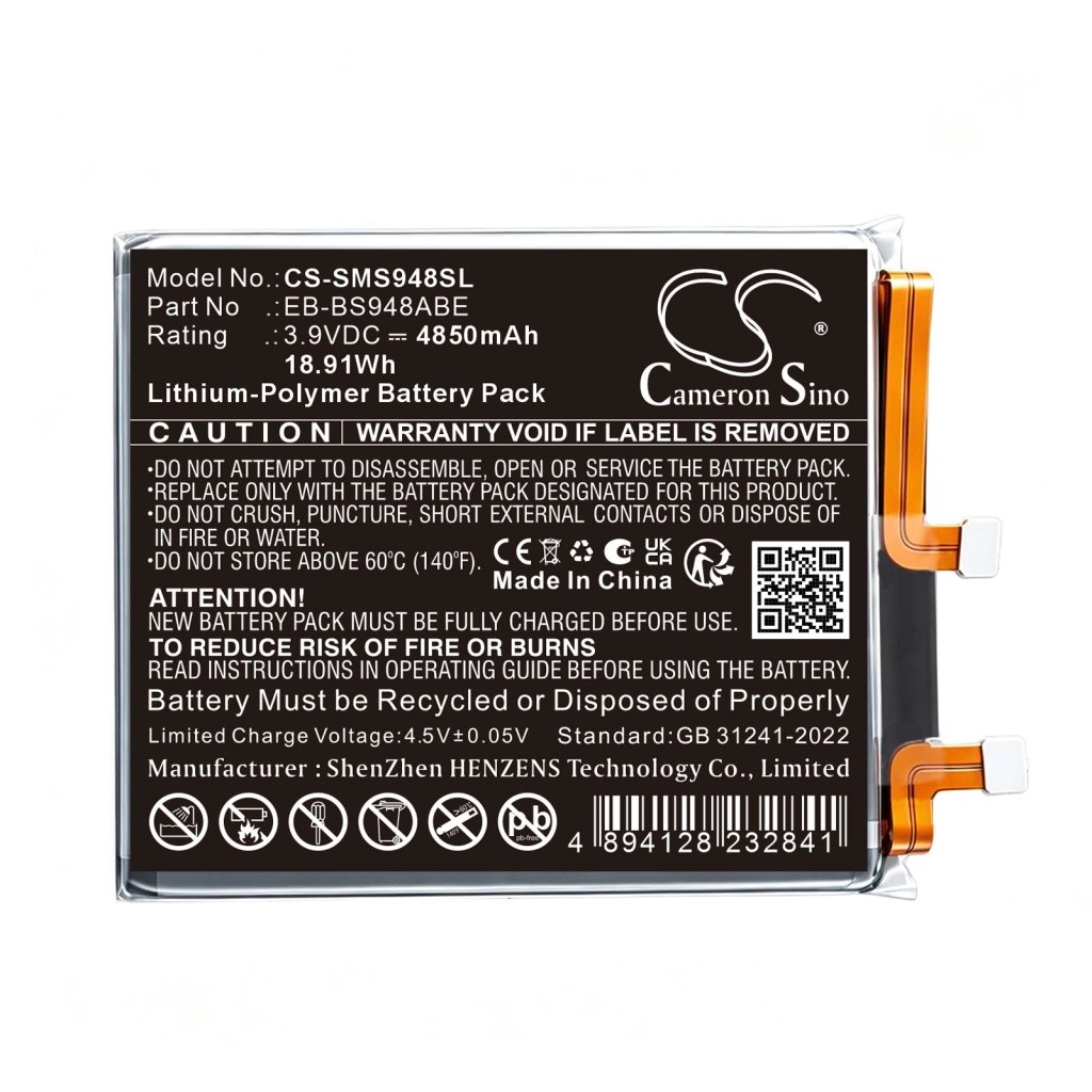 Samsung Galaxy S26 Ultra 3.9V 4850mAh / 18.91Wh smartphone battery