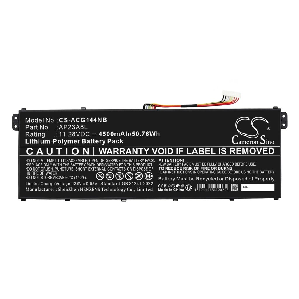 CS laptop battery Acer Swift Go 14 SFG14-63-R9V6 11.28V 4500 mAh / 50.76 Wh
