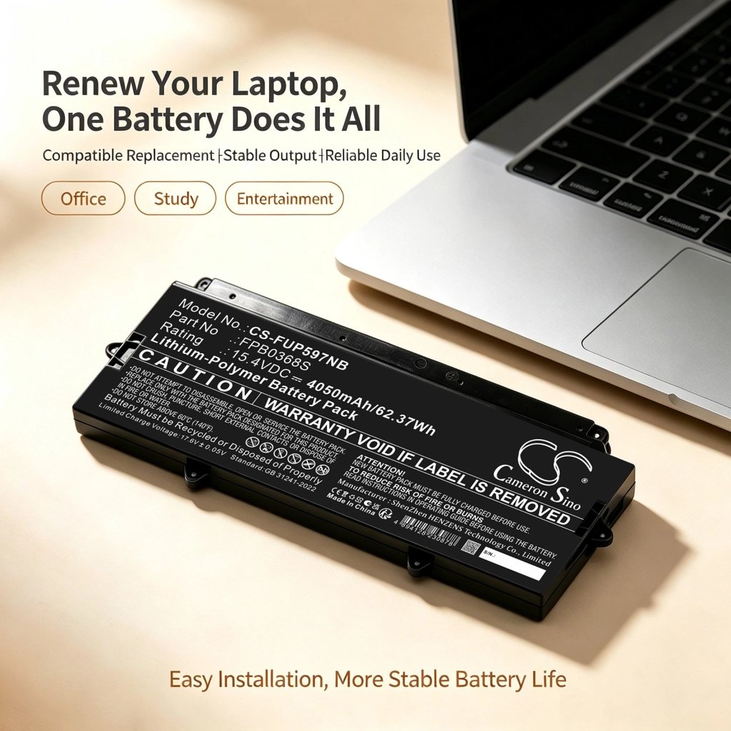 CS laptop battery Fujitsu CP818110-01 15.4V 4050 mAh / 62.37 Wh