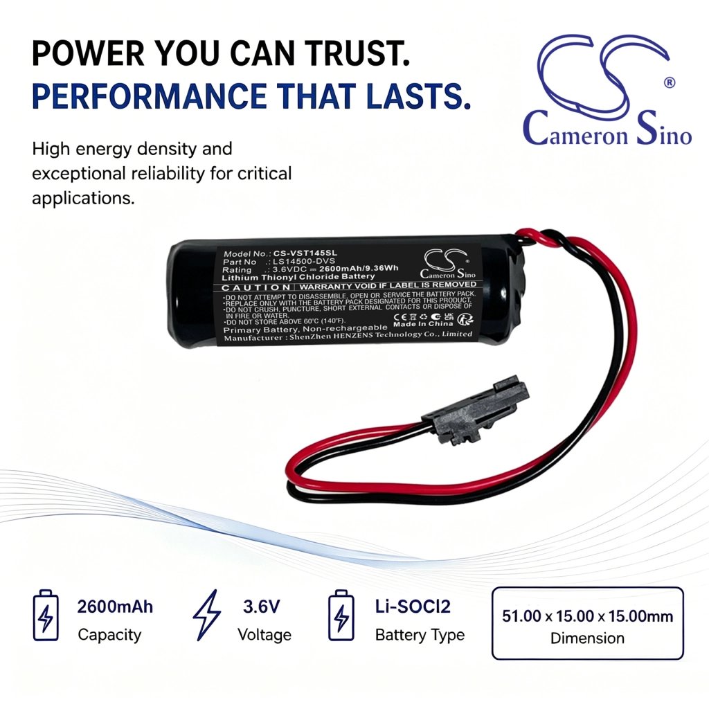 Vision Servo DVSC-TT 3.6V 2600mAh / 9.36Wh PLC controller battery