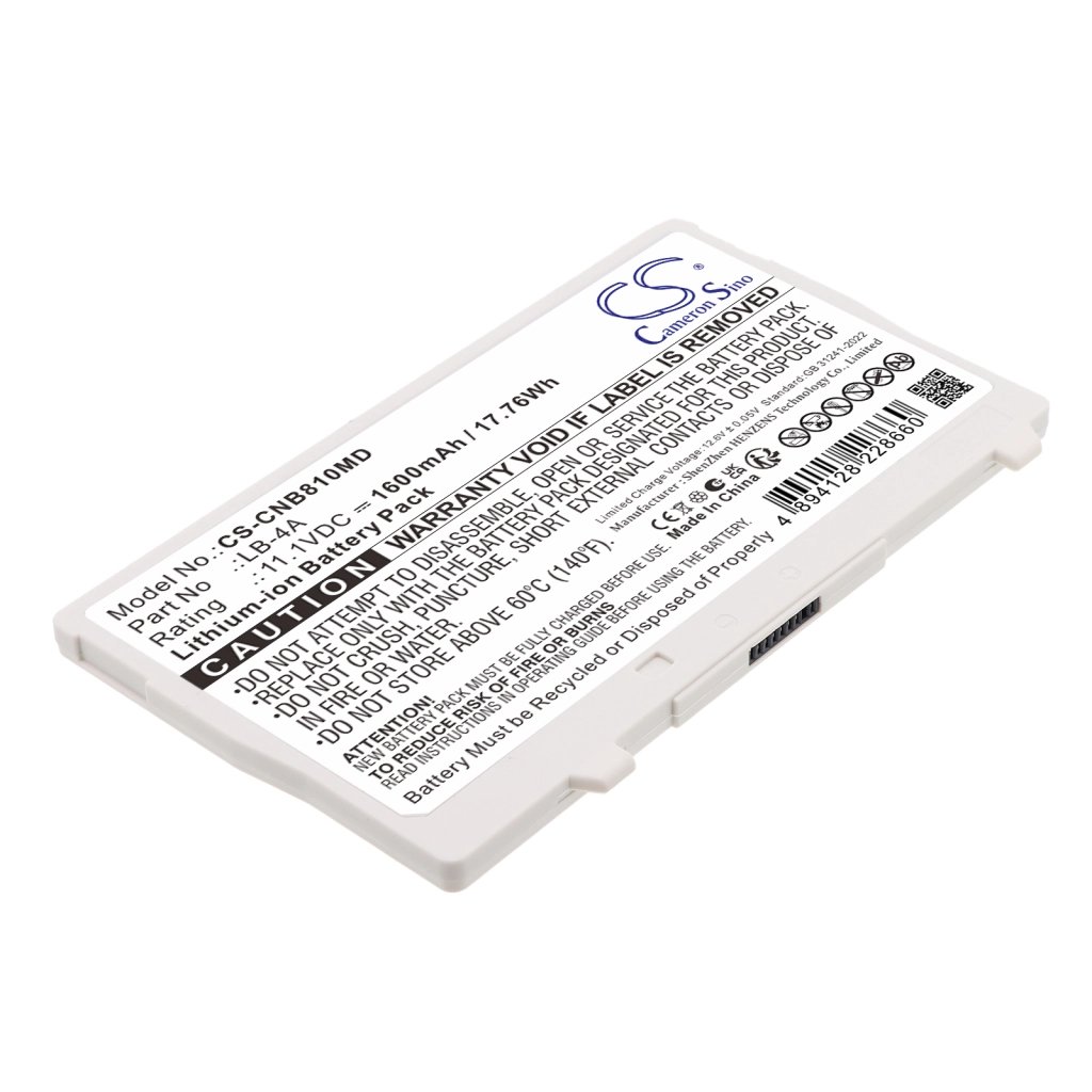Canon AX-C4343W 11.1V 1600mAh / 17.76Wh medical device battery