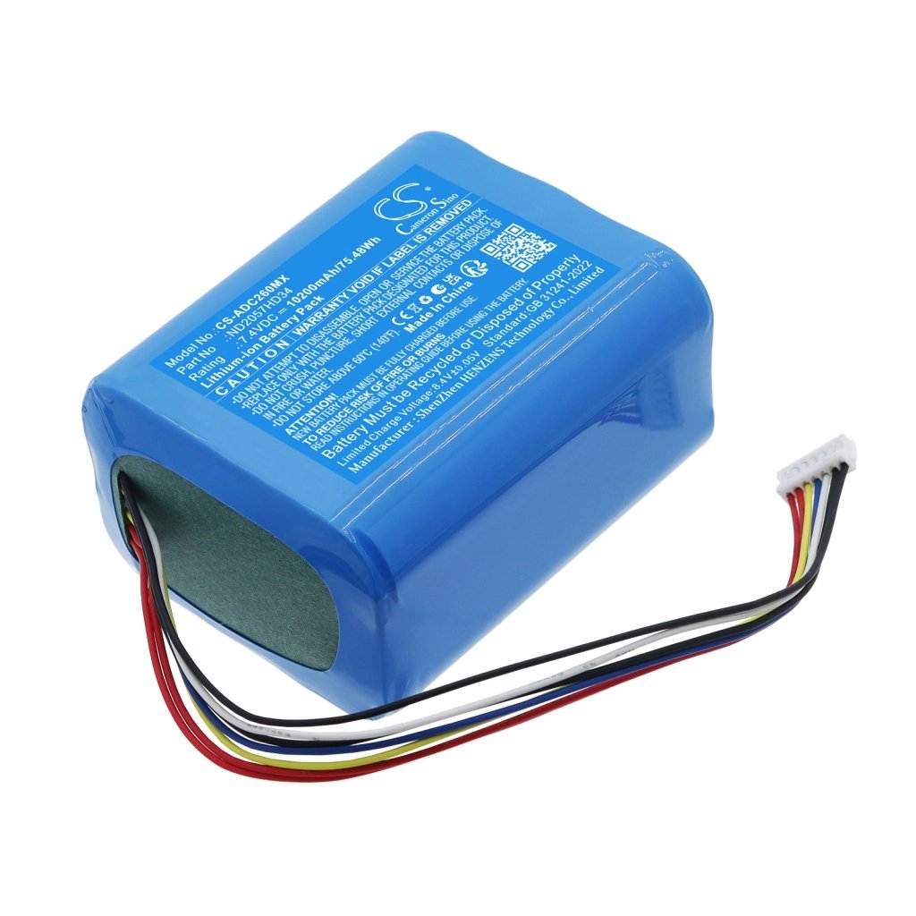SunTech CT40 Monitor 7.4V 10200mAh / 75.48Wh medical device battery