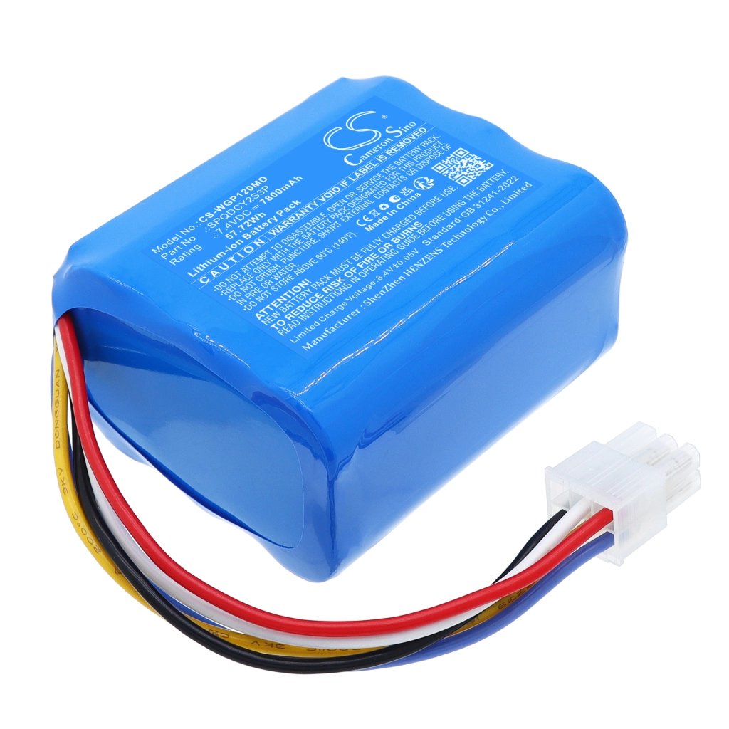 WEGO P12n 7.4V 7800mAh / 57.72Wh medical device battery