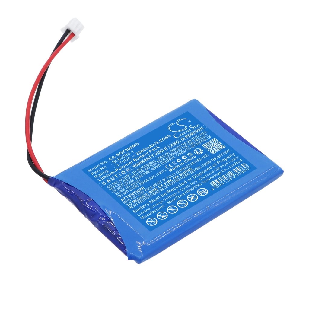 OSEN ECG 3000F 3.7V 2500mAh / 9.25Wh medical device battery