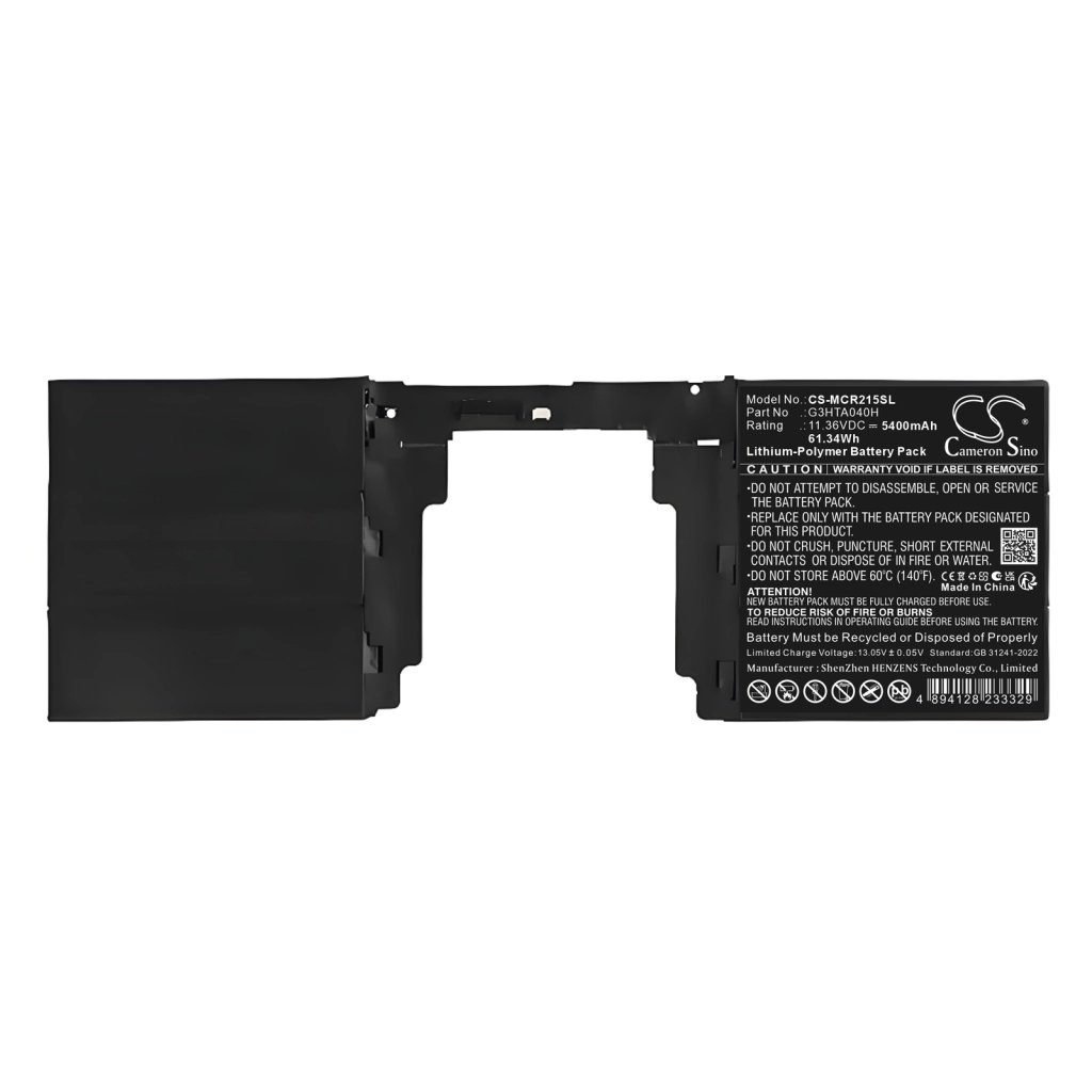 Microsoft Surface Book 2 15-Inch 1813 keyboard 11.36V 5400mAh / 61.34Wh tablet battery