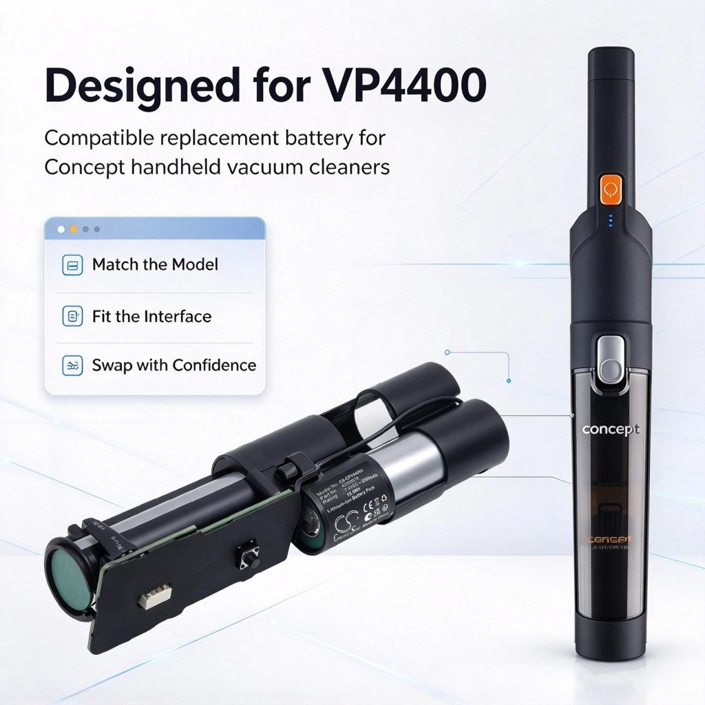 Concept VP4400 7.4V 2500mAh / 18.5Wh vacuum cleaner battery