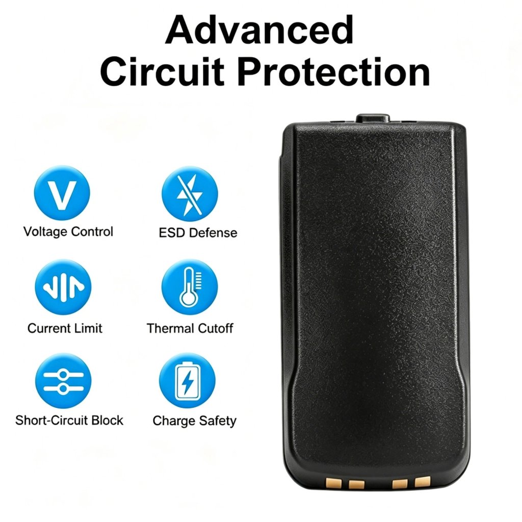 Motorola H18KCN9PW9AN 7.4V 630mAh / 4.66Wh two-way radio battery