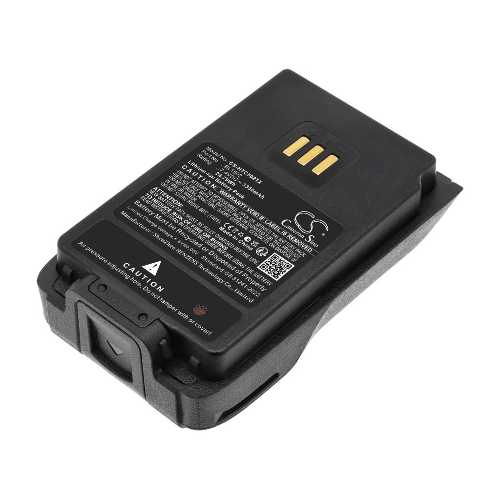 HYT PD500 7.4V 3350mAh / 24.79Wh two-way radio battery