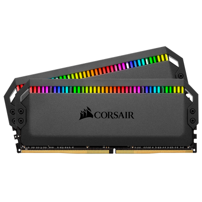 CORSAIR RAM Dominator Platinum RGB - 16 GB (2 x 8 GB Kit) - DDR4 3200 DIMM CL16, CMT16GX4M2Z3200C16