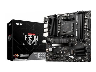MSI B550M PRO-VDH - motherboard - micro ATX - Socket AM4 - AMD B550, 7C95-017R