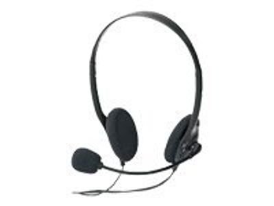 Ednet On Ear Stereo Headset with Volume Control 83022 5pcs, 83022