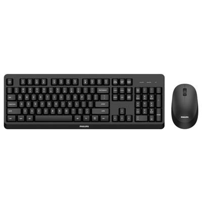 Philips wireless keyboard and mouse set SPT6307B - Black, SPT6307B/26
