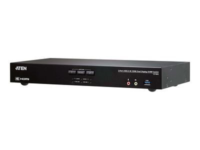 ATEN CS1842 2-Port USB 3.0 4K HDMI Dual Display KVMP Switch - KVM / audio / USB switch - 2 ports, CS1842