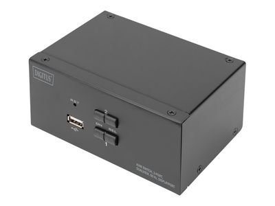 DIGITUS DS-12862 - KVM / audio / USB switch - 2 ports, DS-12862