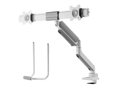 Neomounts DS75-450WH2 mounting kit - full-motion - for 2 LCD displays - white, DS75-450WH2