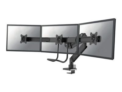 Neomounts NM-D775DX3 mounting kit - full-motion - for 3 LCD displays - black, NM-D775DX3BLACK