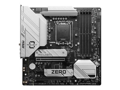 MSI Mainboard B760M PROJECT ZERO - micro ATX - Socket LGA1700 - Intel B760, 7E14-001R