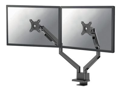 Neomounts NEXT Slim DS70-250BL2 mounting kit - full-motion - for 2 monitors - black, DS70-250BL2