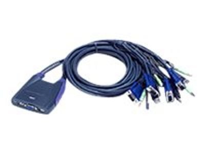 ATEN Petite CS64US - KVM / audio / USB switch - 4 ports, CS64US