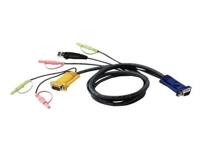 ATEN 2L-5302U - keyboard / video / mouse / audio cable - 1.83 m, 2L-5302U