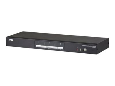 ATEN USB DVI Dual View KVMP Switch CS1644A - KVM / audio / USB switch - 4 ports, CS1644A