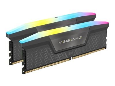 CORSAIR RAM Vengeance RGB - 32 GB (2 x 16 GB Kit) - DDR5 5600 DIMM CL36, CMH32GX5M2B5600Z36K
