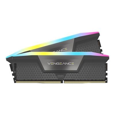 CORSAIR RAM Vengeance RGB - 64 GB (2 x 32 GB Kit) - DDR5 5600 DIMM CL40, CMH64GX5M2B5600Z40K