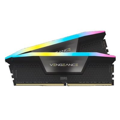 CORSAIR RAM Vengeance RGB - 64 GB (2 x 32 GB Kit) - DDR5 6400 DIMM CL32, CMH64GX5M2B6400C32
