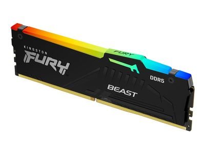Kingston RAM FURY Beast RGB - 32 GB - DDR5 5200 DIMM CL40, KF552C40BBA-32