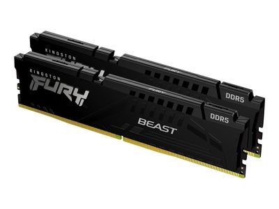 Kingston RAM FURY Beast - 64 GB (2 x 32 GB Kit) - DDR5 5600 UDIMM CL40, KF556C40BBK2-64