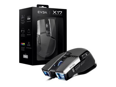 EVGA Gaming Mouse X17 - Black, 903-W1-17BK-K3