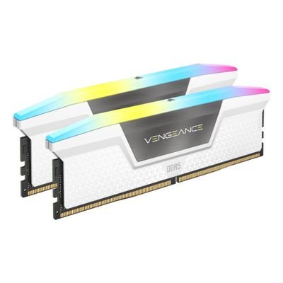 CORSAIR Vengeance RGB - DDR5 - kit - 32 GB: 2 x 16 GB - DIMM 288-pin - 5600 MHz / PC5-44800, CMH32GX5M2B5600C40W