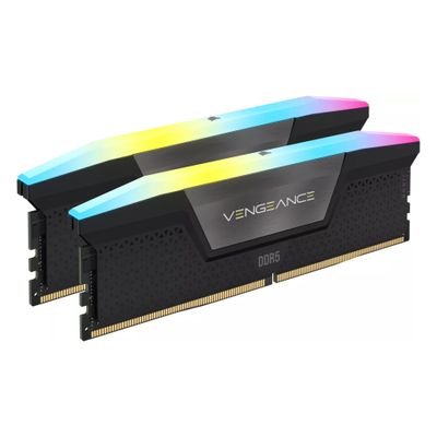 CORSAIR RAM Vengeance RGB - 32 GB (2 x 16 GB Kit) - DDR5 5600 DIMM CL40, CMH32GX5M2B5600Z40