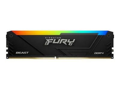 Kingston RAM FURY Beast RGB - 8 GB - DDR4 3200 DIMM CL16, KF432C16BB2A/8