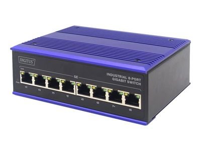 DIGITUS Professional DN-651119 Industrial - switch - 8 ports - unmanaged, DN-651119