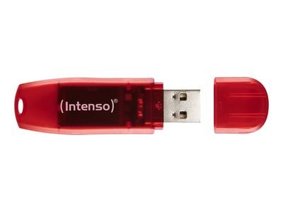 Intenso USB flash drive Rainbow Line - USB 2.0 - 128 GB - red, 3502491