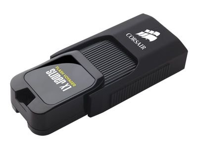 CORSAIR USB-Stick Voyager Slider X1 - USB 3.2 Gen 1 (3.1 Gen 1) - 64 GB - Black, CMFSL3X1-64GB